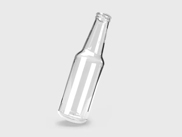 Beer Bottle Illustration Mockup Scene Isolated Background — Stock Photo, Image