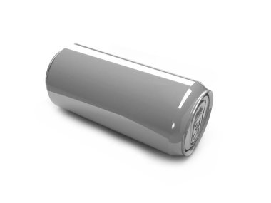 İzole Arkaplanda İçecek Kutusu 3B Görüntü Sahnesi