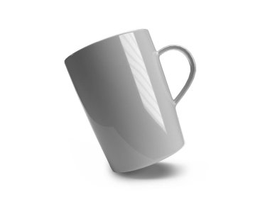 İzole Arkaplanda İçilen Kupa 3D Görüntü Uygulama Sahnesi