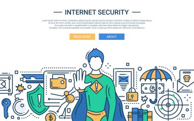 Internet Security - satırı tasarım web sitesi banner
