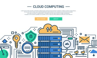 Cloud computing - Tasarım Web sitesi banner hizalamak