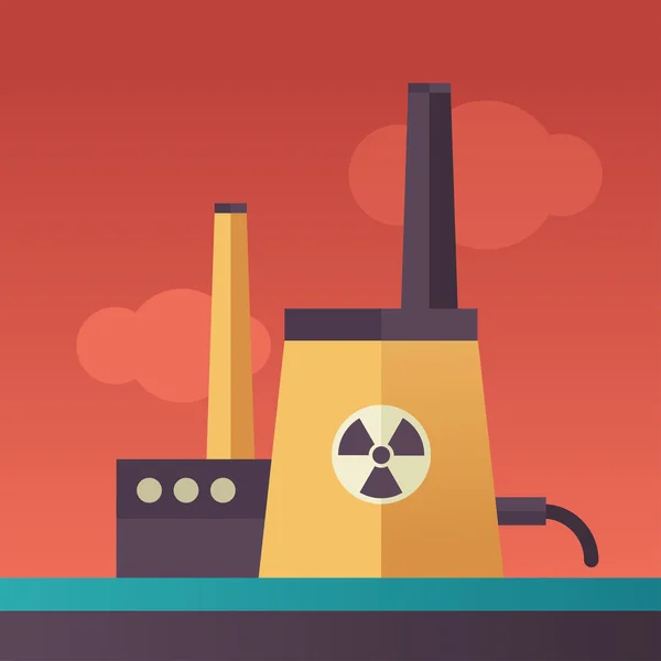 原子力発電所ストックベクター ロイヤリティフリー原子力発電所イラスト Depositphotos