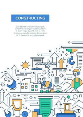 Oluşturmak - satırı tasarım broşür poster şablonu A4