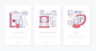 Aşılama - modern satır tasarım biçimi web pankartları