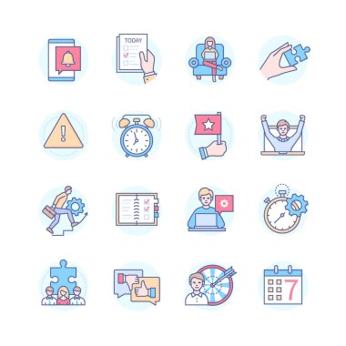 Mobil uygulama - satır tasarım simgeleri ayarlanıyor