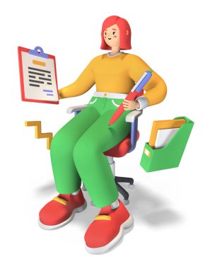 Çalışma ve planlama - renkli 3B çizim çizim biçimi