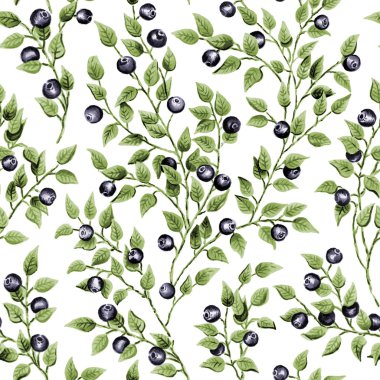 yaban mersini ile Dikişsiz desen çizimi