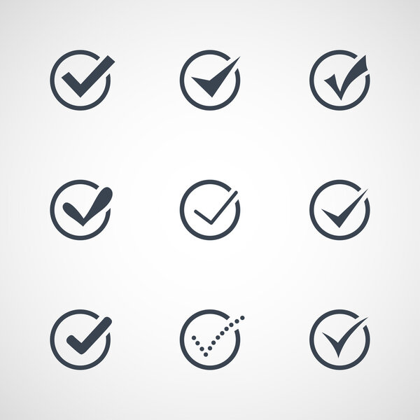 Иллюстрация современных подтвержденных иконок
