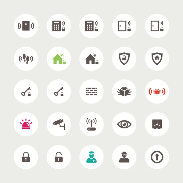 düz güvenli simge kümesi