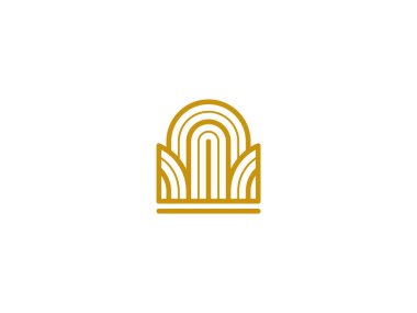 taç logo tasarım vektörü