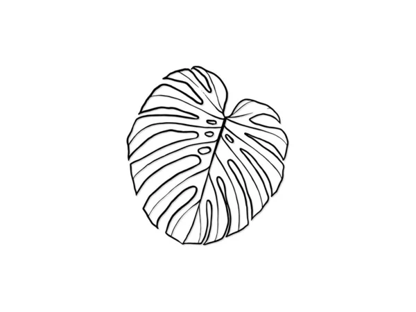 Ручное Нарисованное Чудовище Внутреннее Растение Скандинавский Стиль Иллюстрации Монстром Современный — стоковый вектор