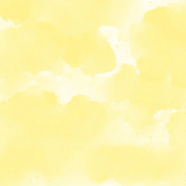 Hand painted watercolor yellow sky and clouds, abstract watercolor background.