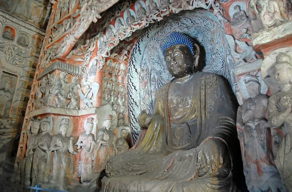 Yungang Grottoes Κοντά Στο Datong Στην Επαρχία Shanxi Της Κίνας — Φωτογραφία Αρχείου