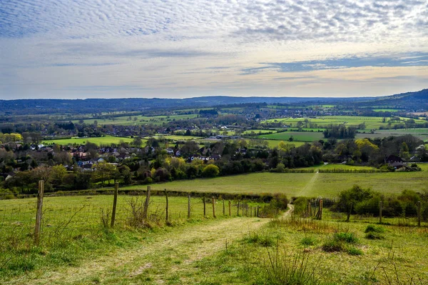 North Downs Vicino Otford Nel Kent Regno Unito Vista Panoramica — Foto Stock