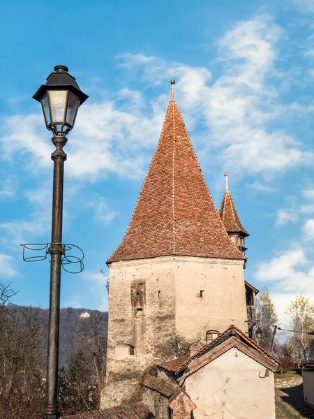 Sighisoara Romania 2020 Tailors Tower Turnul Croitorilor Built 14Th Century — Foto de Stock