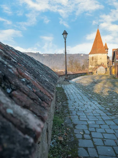 Sighisoara Romania 2020 Tailors Tower Turnul Croitorilor Built 14Th Century — Foto de Stock