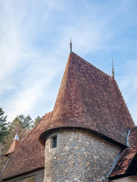 Hermosa Arquitectura Antigua Sinaia Ciudad Rumania — Foto de Stock