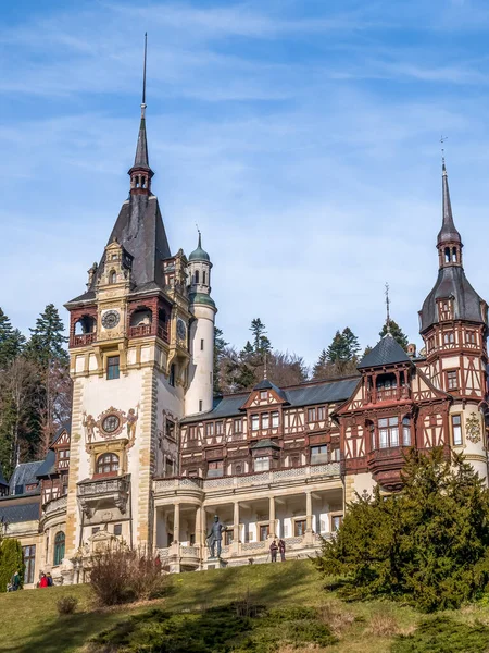 Sinaia Rumänien 2020 Das Ikonische Schloss Peles Neorenaissance Stil Sinaia — Stockfoto