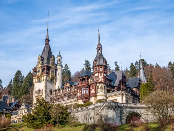 Sinaia Rumänien 2020 Das Ikonische Schloss Peles Neorenaissance Stil Sinaia — Stockfoto