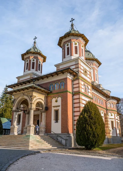 Sinaia Rumänien 2020 Der Große Kirchenteil Des 1695 Gegründeten Sinaia — Stockfoto