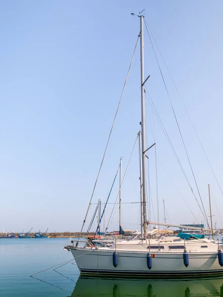 Viele Boote Und Yachten Ankern Touristenhafen Oder Hafen Von Tomis — Stockfoto
