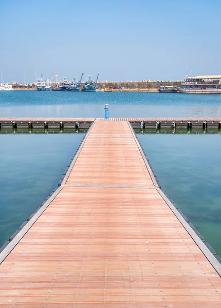 Pontonbrücke Für Boote Touristischen Hafen Oder Hafen Constanta Rumänien — Stockfoto