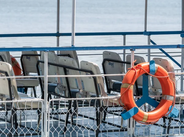 Bükreş Romanya 2021 Herestrau Park Taki Bir Turizm Teknesinde Kisbee — Stok fotoğraf