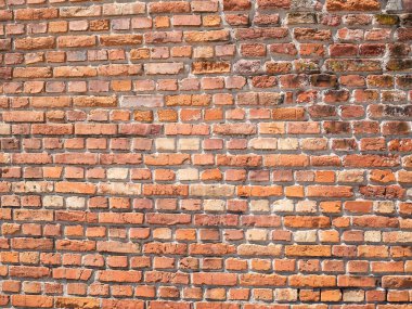 Kırmızı tuğlalar duvar deseni. Tuğla duvar arkaplan dokusu.