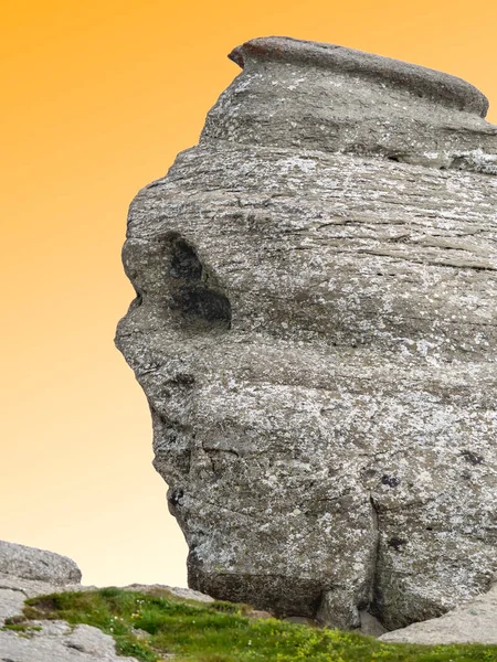 Die Natürliche Felsformation Bucegi Naturpark Bucegi Gebirge Rumänien Die Sphinx — Stockfoto