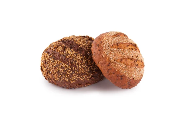 Beyaz arkaplanda ekmek