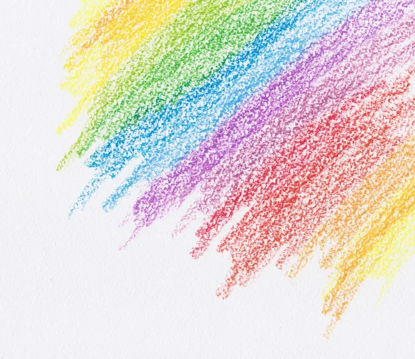 Farbe Regenbogen bemalter Bleistift — Stockfoto