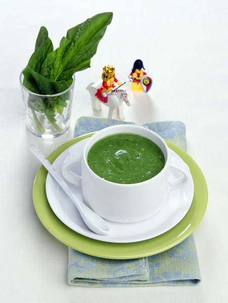 Cod fillet and mashed spinach — Stock Image Cod fillet and mashed spinach Royalty Free Stock Images