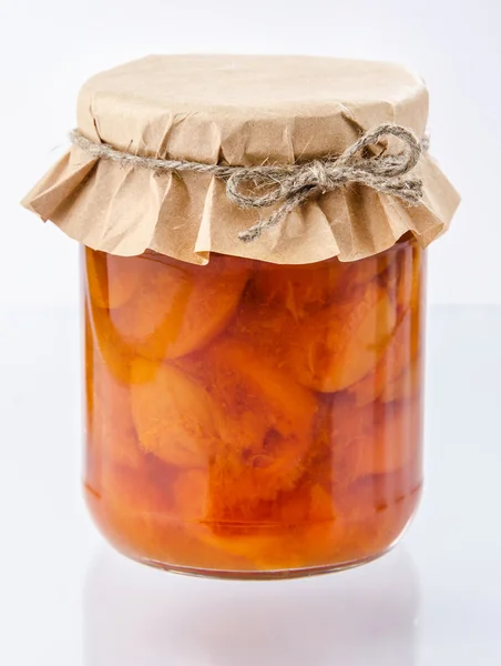 Confiture d'abricot en pot — Photo