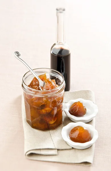 Figenchutney med balsamico eddike - Stock-foto