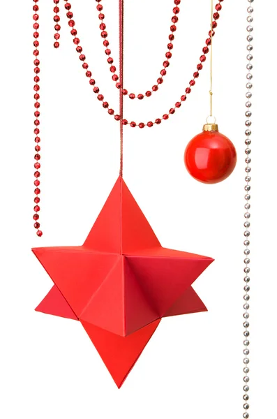 Decorazione di Natale rosso — Foto Stock