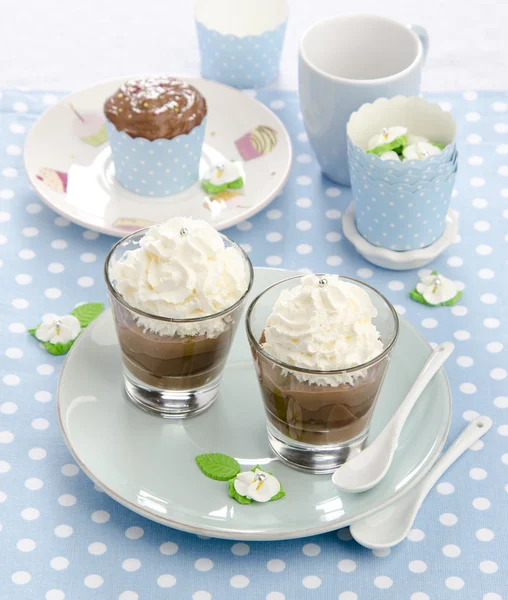 Chocolate mousse — Stock Photo, Image