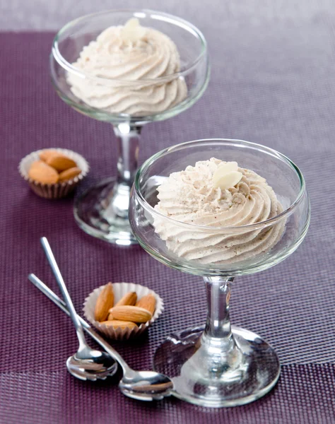Almond cream — Stock Photo, Image