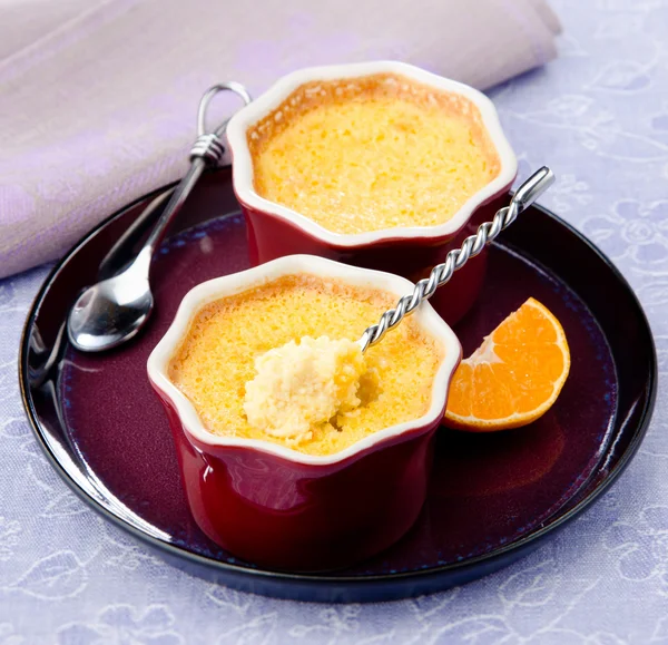 Flan con naranja —  Fotos de Stock