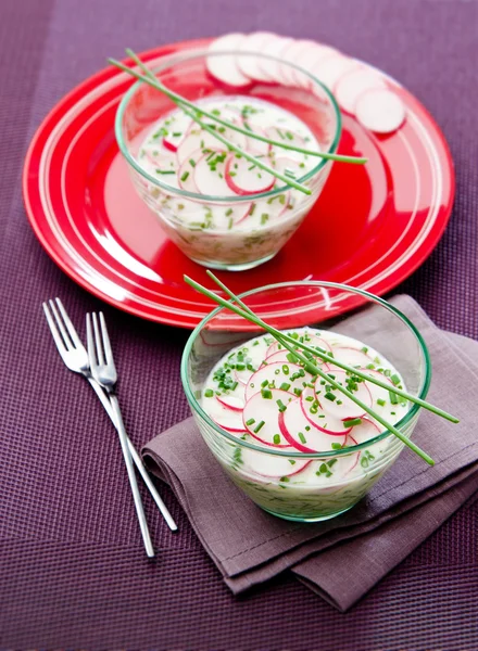 Radish sauce tzatziki — Stock Photo, Image