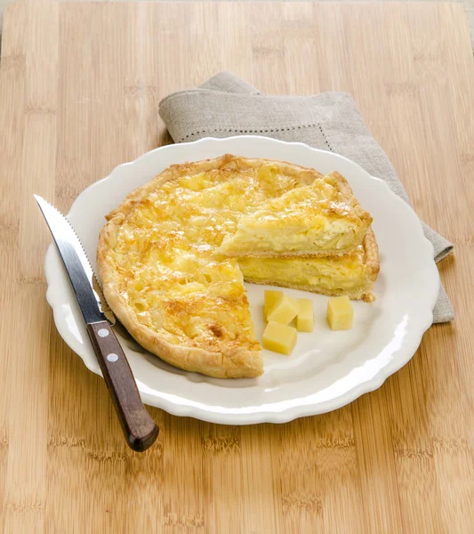 Quiche met kaas — Stockfoto