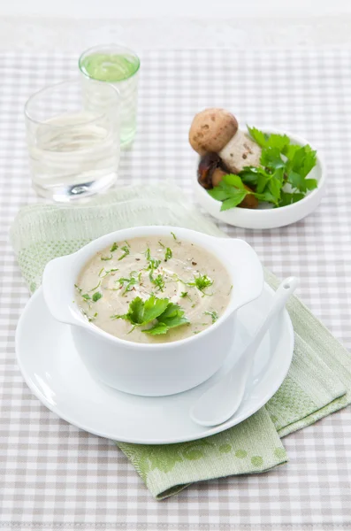Cream soup with mushrooms — Stock Image Cream soup with mushrooms Stock Image