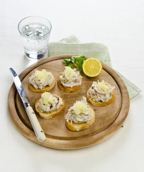 Melanzane di tapas con carne — Foto Stock