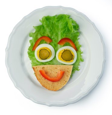 marul kahvaltı eğlenceli çocuklar için