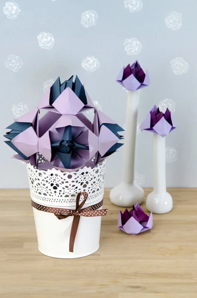 Vaso de origami kusudama — Fotografia de Stock