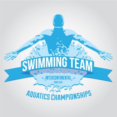 Yüzme takım logo