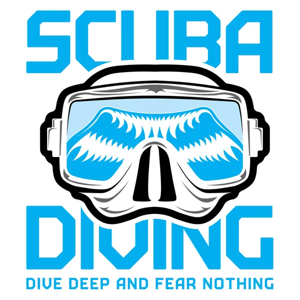 Diving_underwater_scuba_lables — ストックベクタ