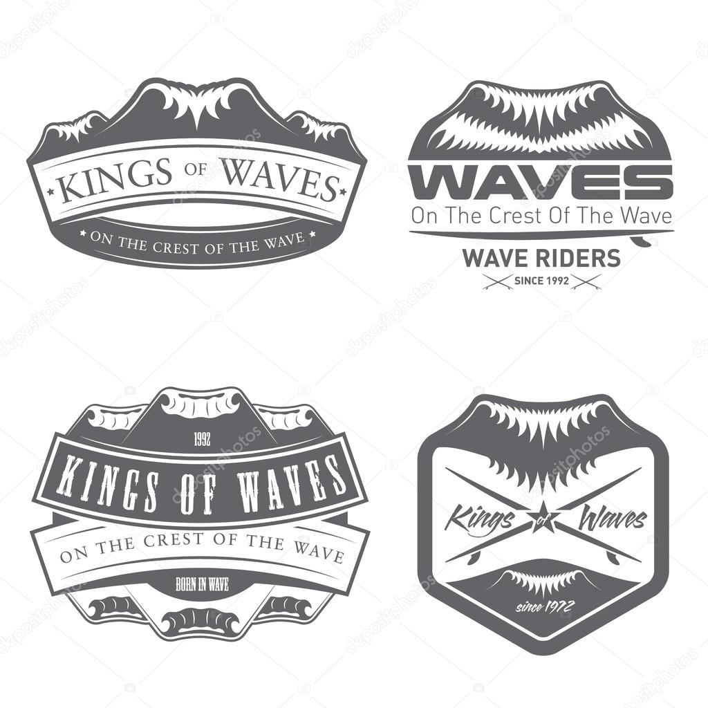 Premium vector label for scuba diving center and freediving swimming