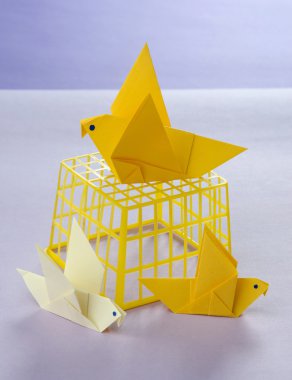 Origami kuş güvercin