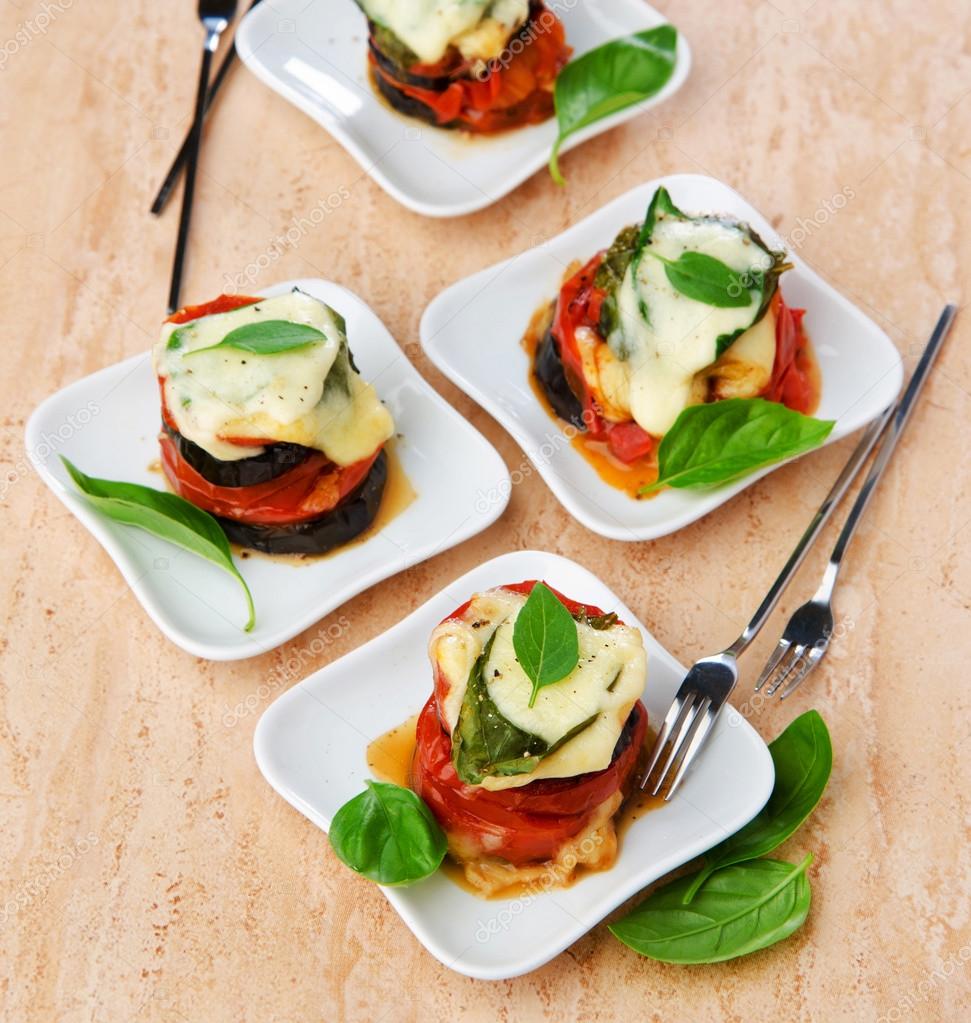 voorgerecht met aubergine