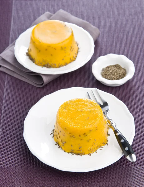 Pompoen flan met komijn — Stockfoto